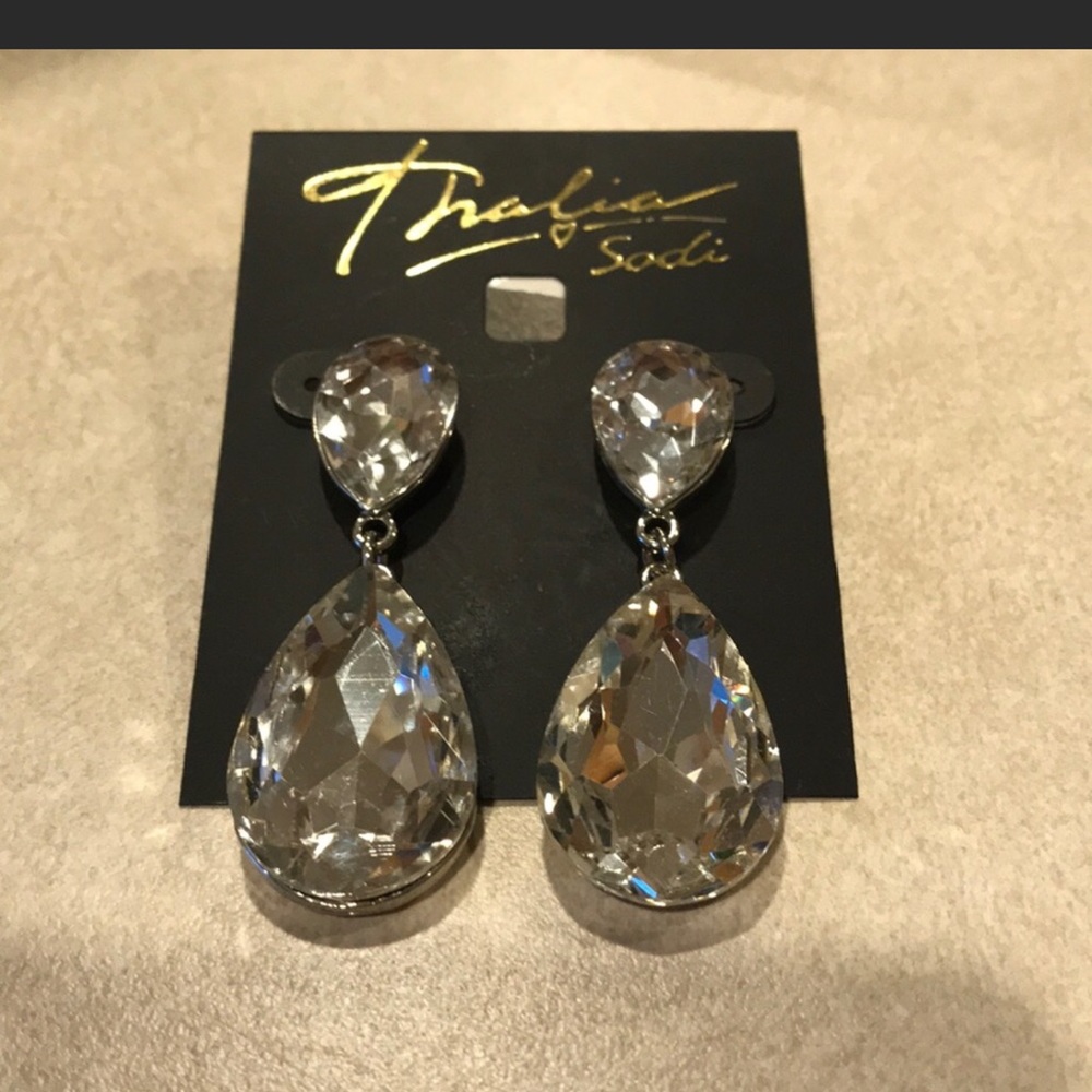 Crystal teardrop earrings